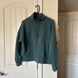 Old Navy Active Dynamic Fleece Half-Zip in Sage Green